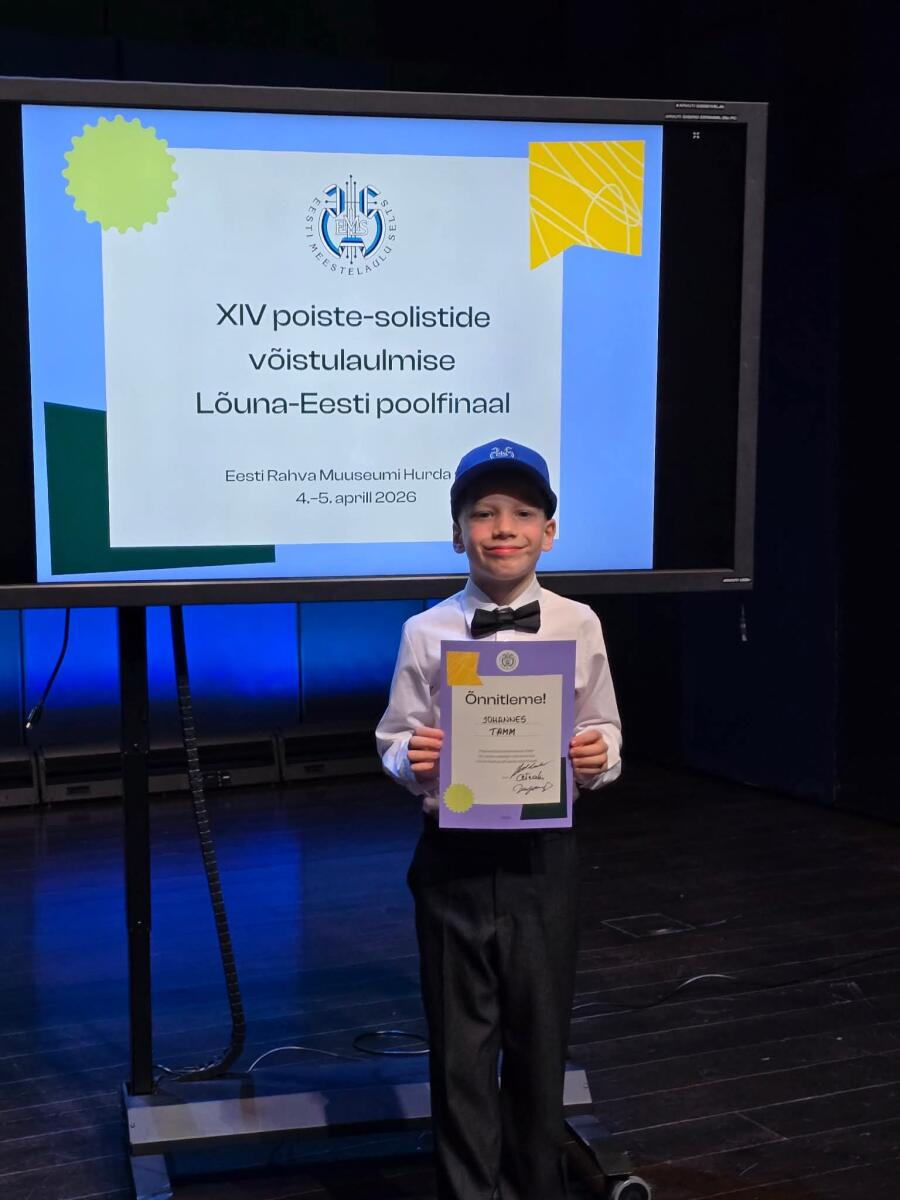 Möödunud nädalavahetusel toimus XIV üle-eestilise poiste-solistide võistulaulmise Lõuna-Eesti poolfinaal. Pika traditsiooniga üle-eestiline Eesti Meestelaulu Se